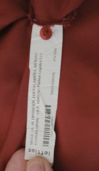 Vestido Camiseiro Bordeaux Lefties