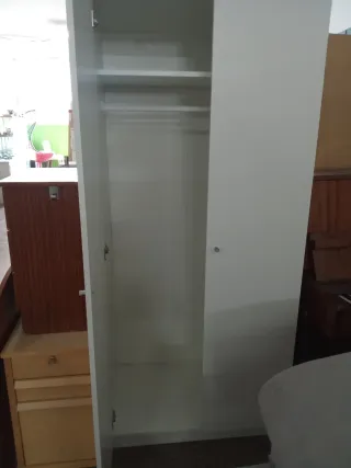 Armario blanco 2 puertas