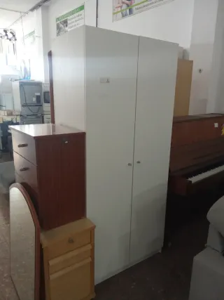 Armario blanco 2 puertas
