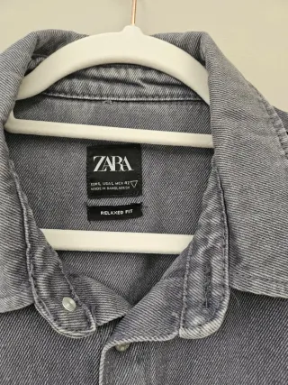 Camisa Zara Denim Rayas Talla L