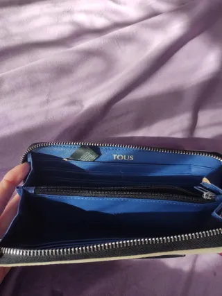 Billetero Tous Beige y Negro