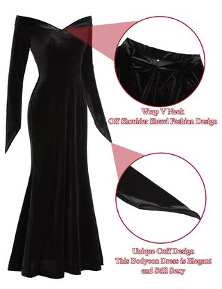 Disfraz Vestido Largo Gótico Vintage (Talla M)