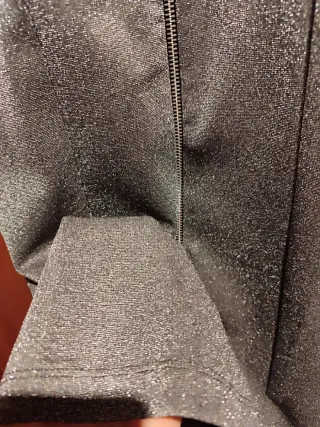 Mini vestido plateado H&M DIVIDED cremallera