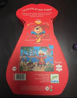 Puzzle Djeco Pirata 36 piezas