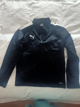 Sudadera Puma Negra Media Cremallera talla 9-10 añ