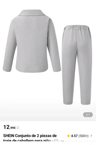 Conjunto chaqueta y pantalón niño 5-6 años