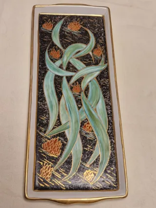 Centro de mesa porcelana decorado a mano