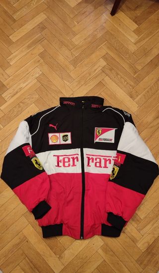 Chaqueta Ferrari Negra, Roja y Blanca