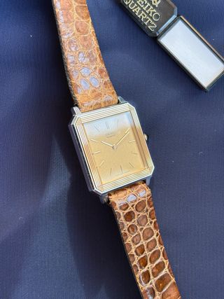 Seiko Tank Quartz Vintage Old Money NOS