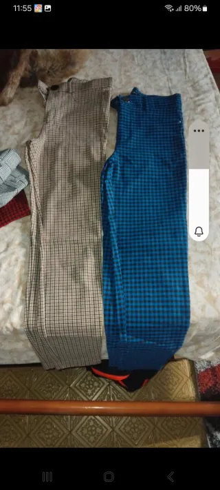 4 pantaloni donna fantasia taglia M, S