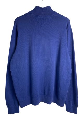 Tommy Hilfiger Jersey Premium Cotton 1/4 Zip Azul