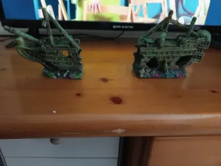 Barco Decoración Acuario