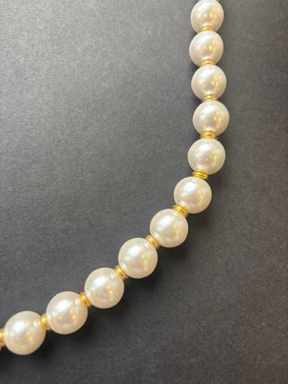 Collana e orecchini perle vintage