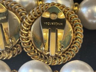 Collana e orecchini perle vintage