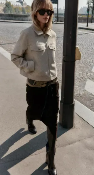 Chaqueta Zara Beige Talla M. NUEVA!