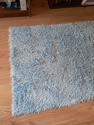 Tapete azul Loja do Gato Preto