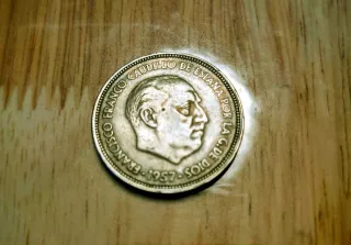 50 Pesetas España 1957 estrella 59