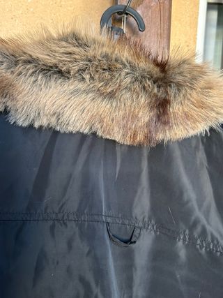 Cazadora bomber con cuello pelo oversize