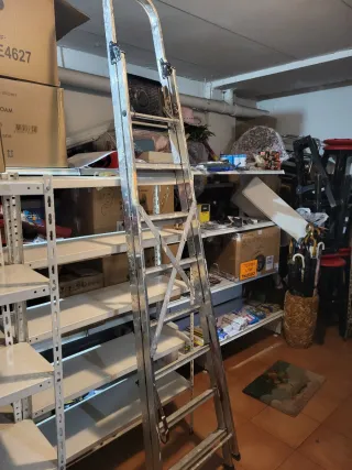 Escalera aluminio 7 peldaños