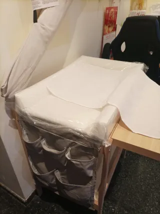 Cambiador bebé con accesorios y ampliación