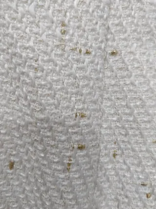 Falda blanca de tweed