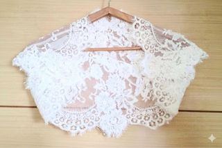 Bolero Novia Aire Barcelona Gold. XS. Impecable