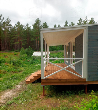 Casa prefabricada, modular, de madera 42m2