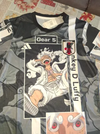 Camiseta  One Piece Gear 5 Negra mas tallas dispon