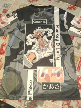 Camiseta  One Piece Gear 5 Negra mas tallas dispon