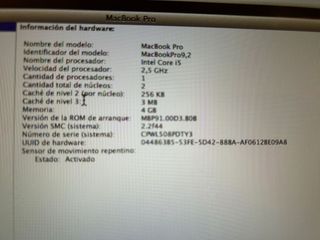 MacBook Pro Apple Gris/Plata