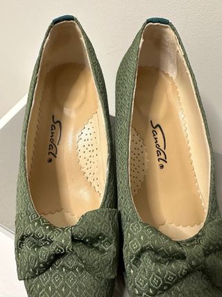 Zapatos de fallera Sandal verdes