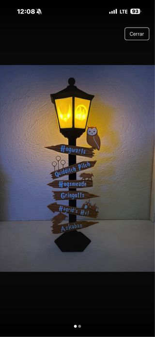Farola Señalización Harry Potter