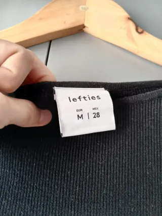 Vestido rayas Lefties negro y blanco