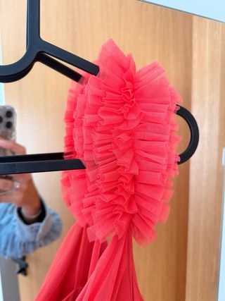 Vestido color coral para eventos