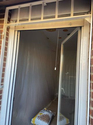 Reja de hierro blanca 1 hoja