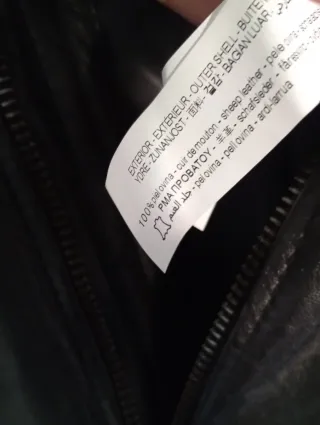 Chaqueta Zara Piel Ovina  *Nueva*