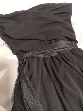 Vestido fiesta corto negro