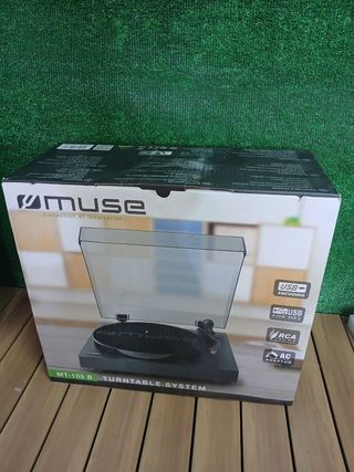 Tocadiscos Muse - 2 velocidades, USB, RCA