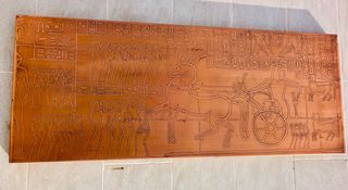 Placa cobre arte egipcio