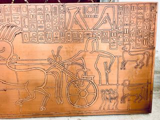 Placa cobre arte egipcio