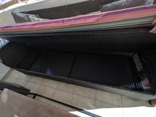 Conjunto terraza y mesa de  madera