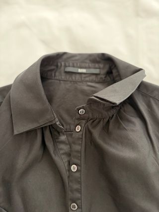 Camisa Hugo Boss Negra Algodón Mujer