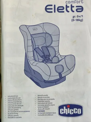 Silla de coche Chicco Eletta para bebé azul