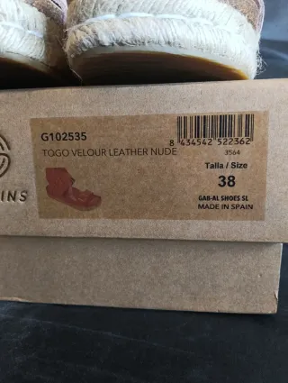 Sandalias piel Genuins n38 NUEVAS