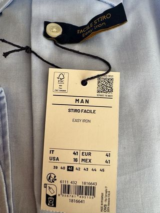 Camicia uomo OVS azzurra Regular M