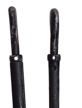 Set 4 Aste Tende Ferro Battuto 30-50cm