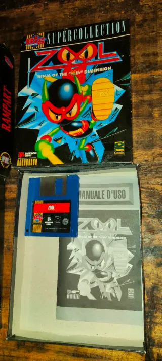 Giochi PC Floppy Disk Rampart, Prehistorik, Zool