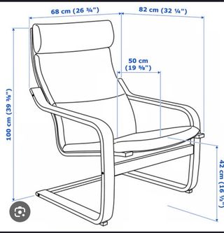 Sillón Poäng Ikea Funda Beige