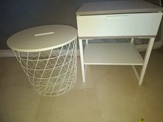 Struttura letto Ikea e 2 comodini