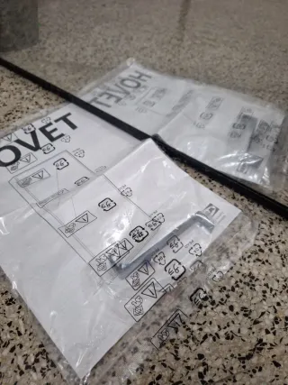 Espejo HOVET IKEA Negro Metálico